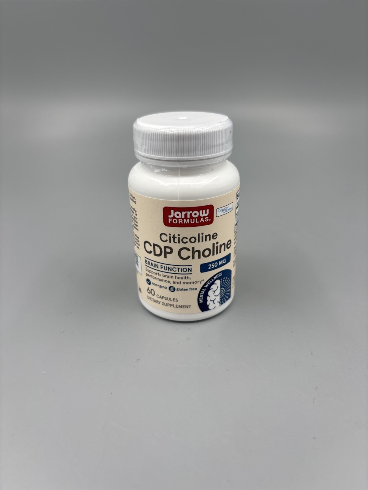 Jarrow Formulas – Citicoline (CDP-Choline) – 250 mg – 60 Capsules – Exp 11/2026