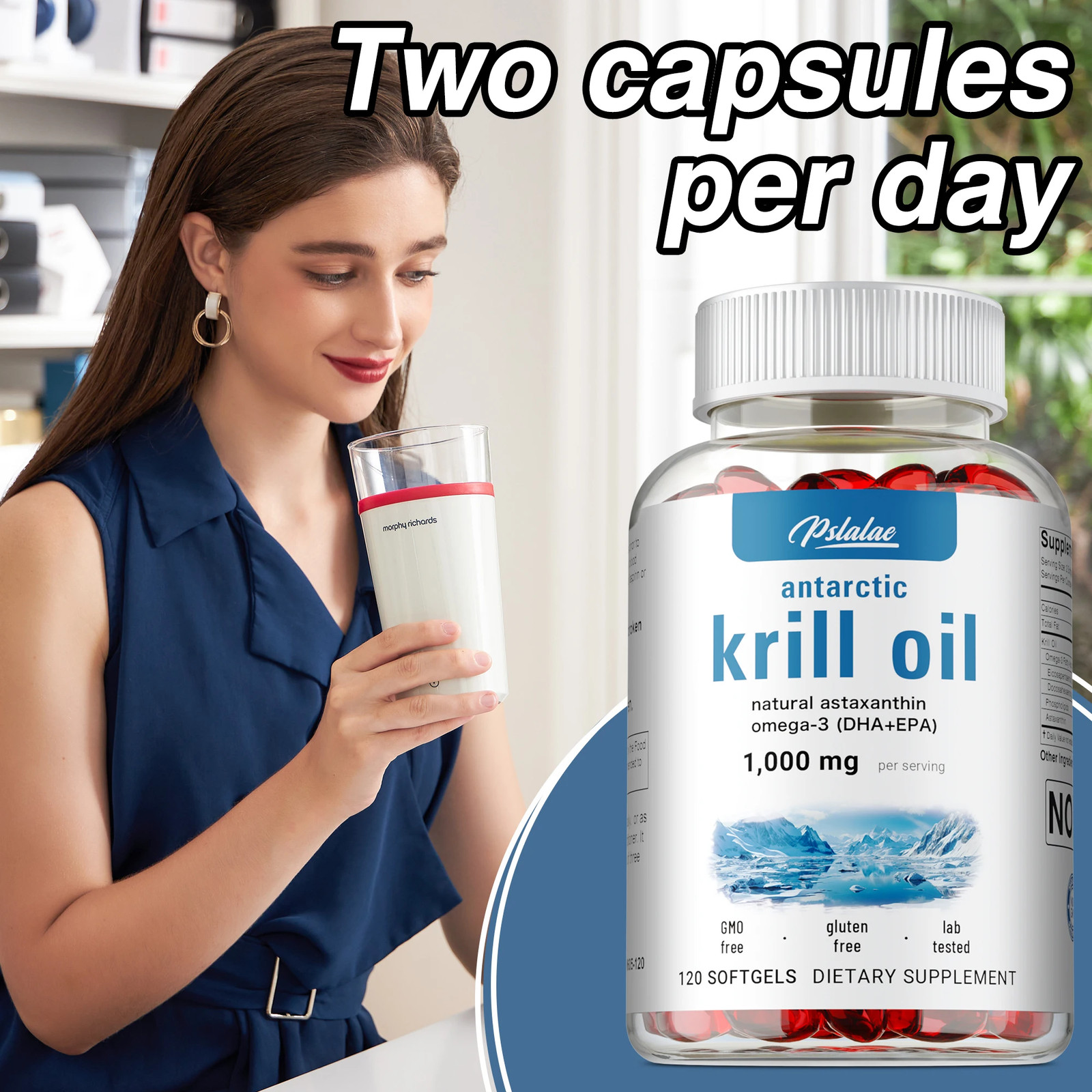 Antarctic Krill Oil 240pcs – Antioxidant & Anti-Aging, Brain, Joint & Eye Health