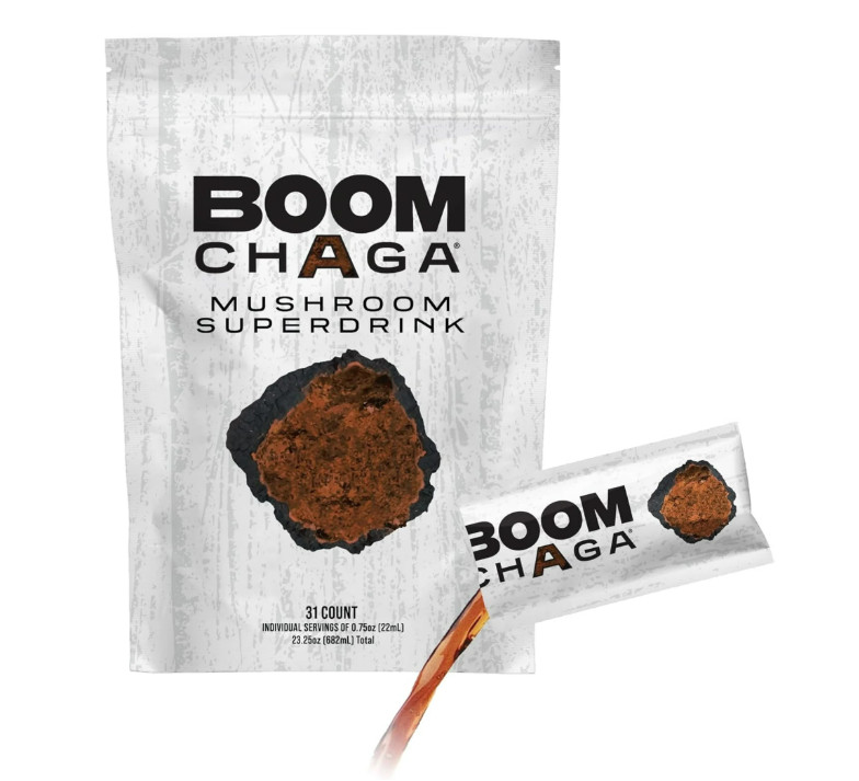 Mushroom Superdrink, Chaga Mushroom Extract Liquid Concentrate 31 single serving