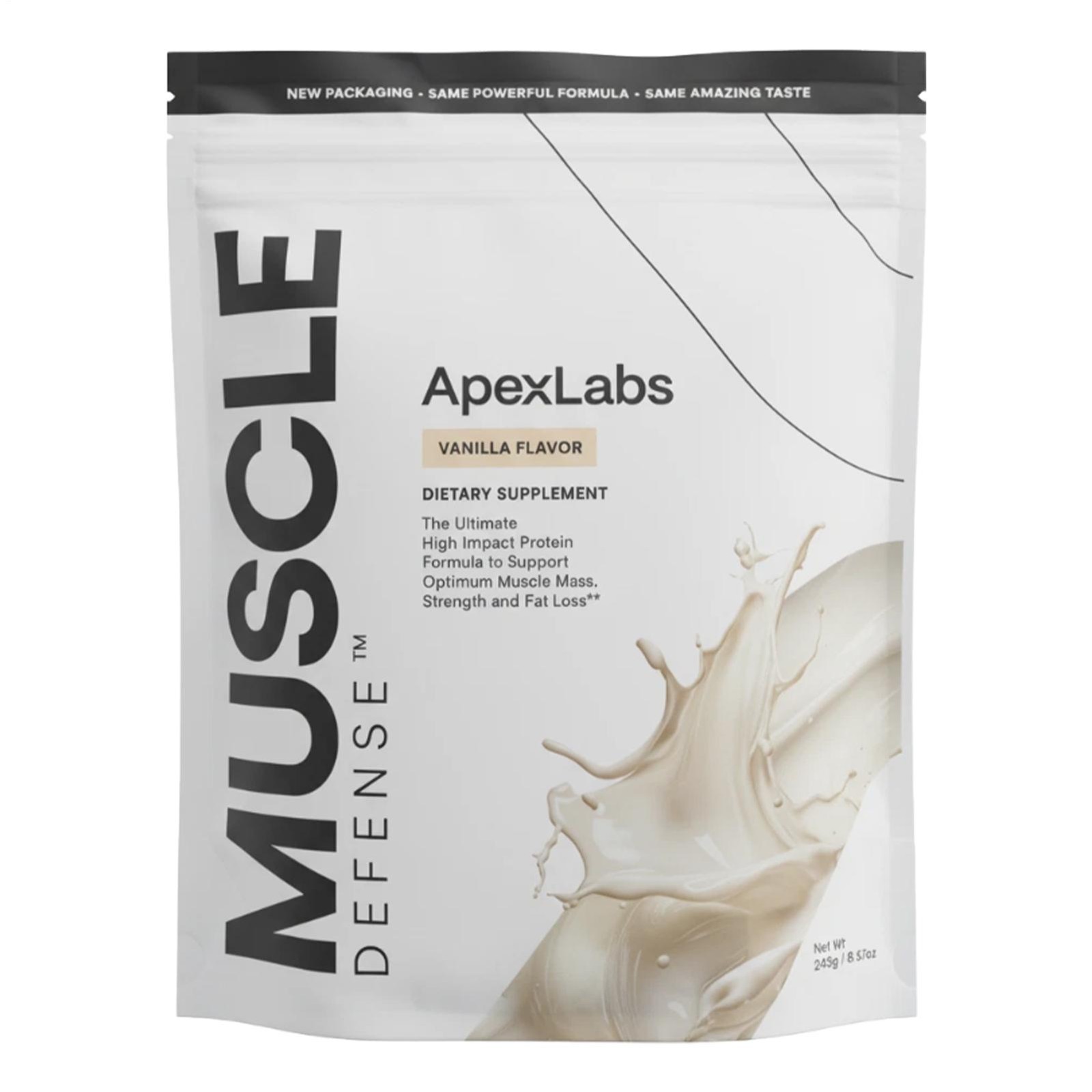 APEX LABS MUSCLE DEFENSE VANILLA FLAVOR – 8.57 OZ – NEW