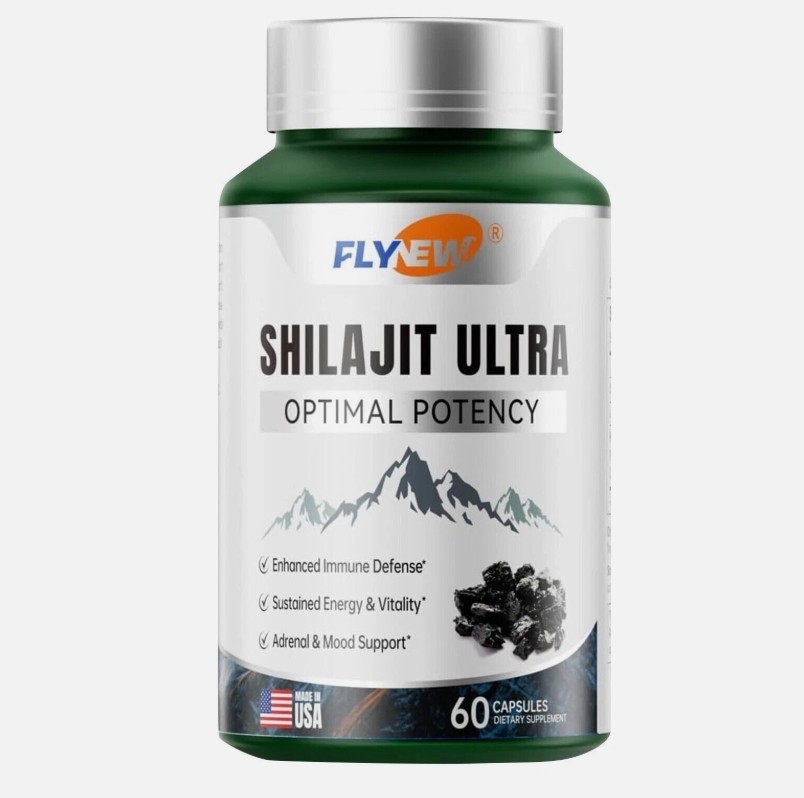 Ultra Shilajit Optimal Potency, Unadulterated Shilajit Extract Flynew with L-Arg