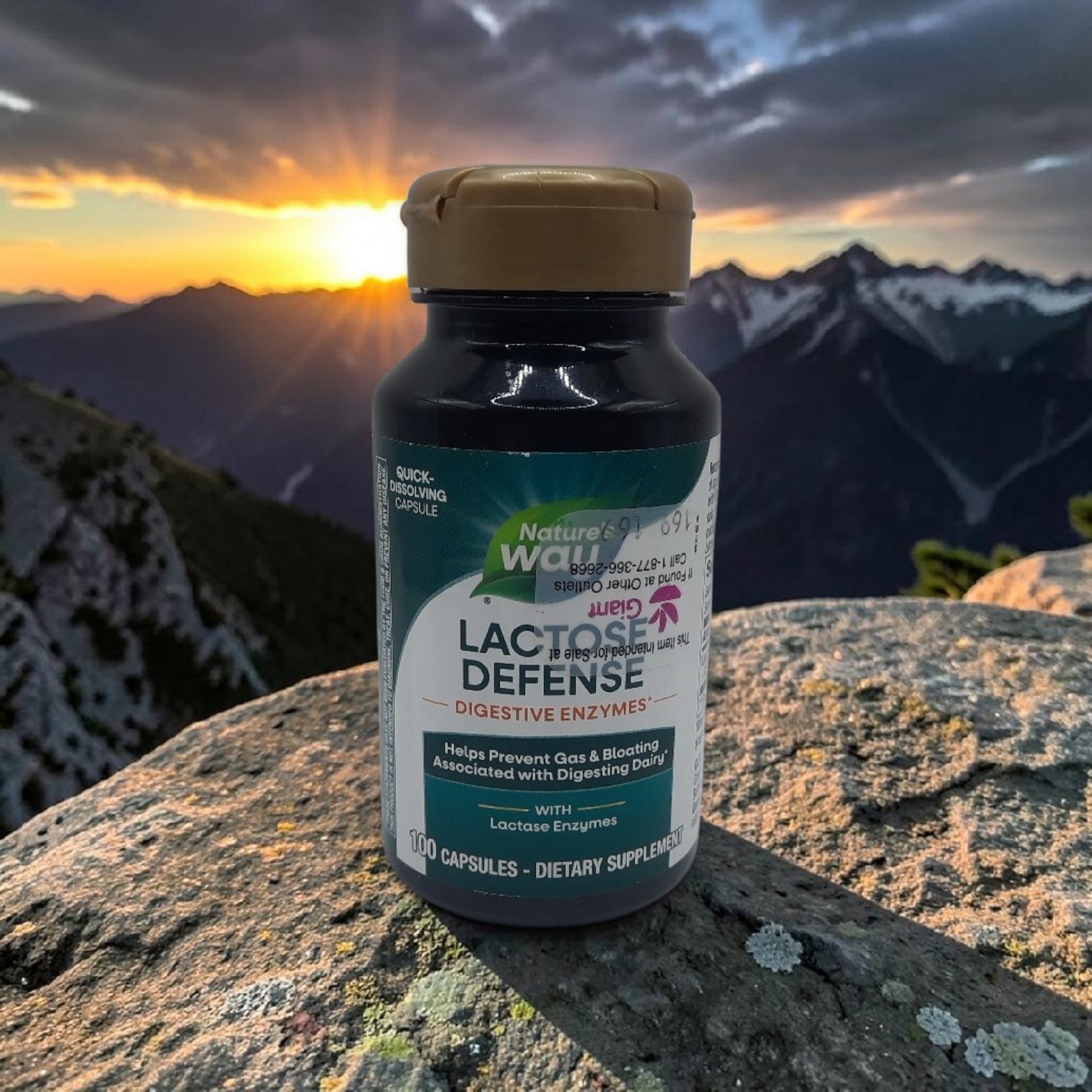 Nature’s Way Lactose Defense Digestive Enzymes 100 Caps Exp 11/2026