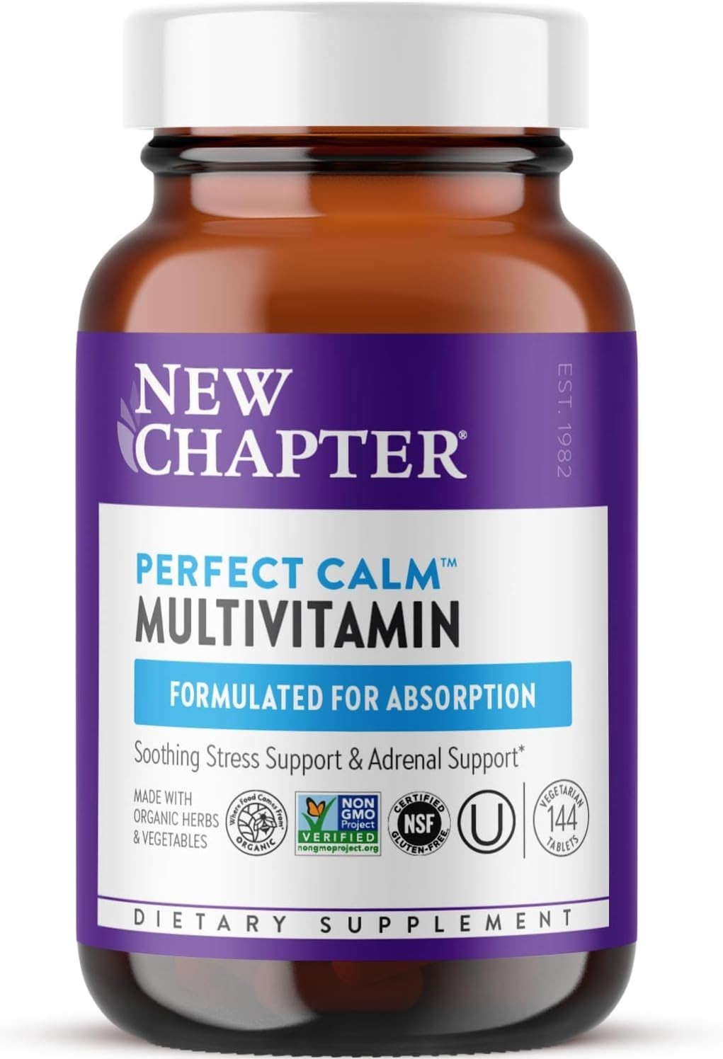 New Chapter, Perfect Calm Multivitamin, 144 Vegetarian Tablets