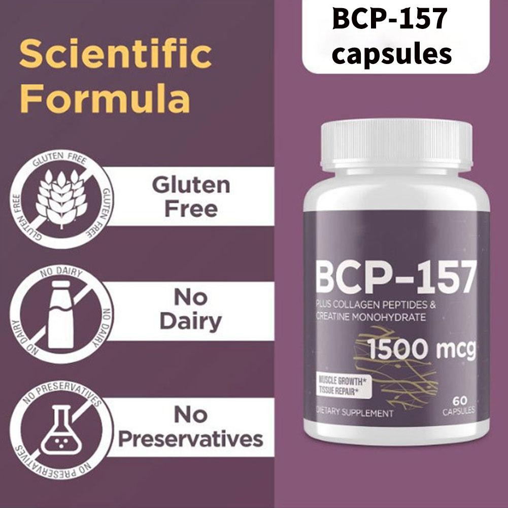 2x Capsules High-Purity Collagen 157 Peptide Formula Promotes Growth Muscle