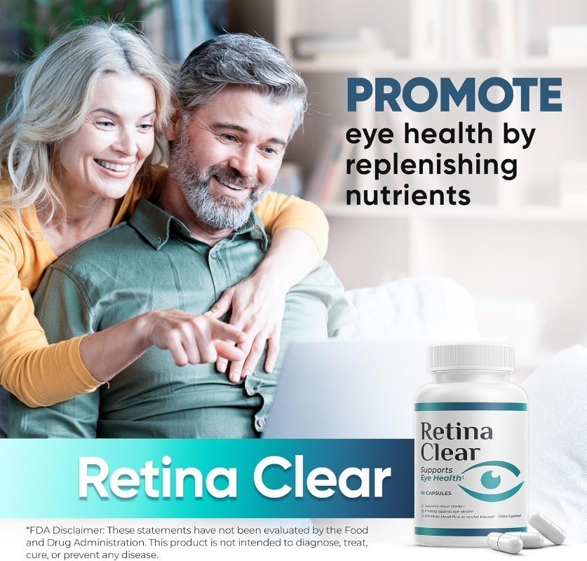 Retina Clear Vision Supports Supplement – Eye Wellness Formula featuring Lutein