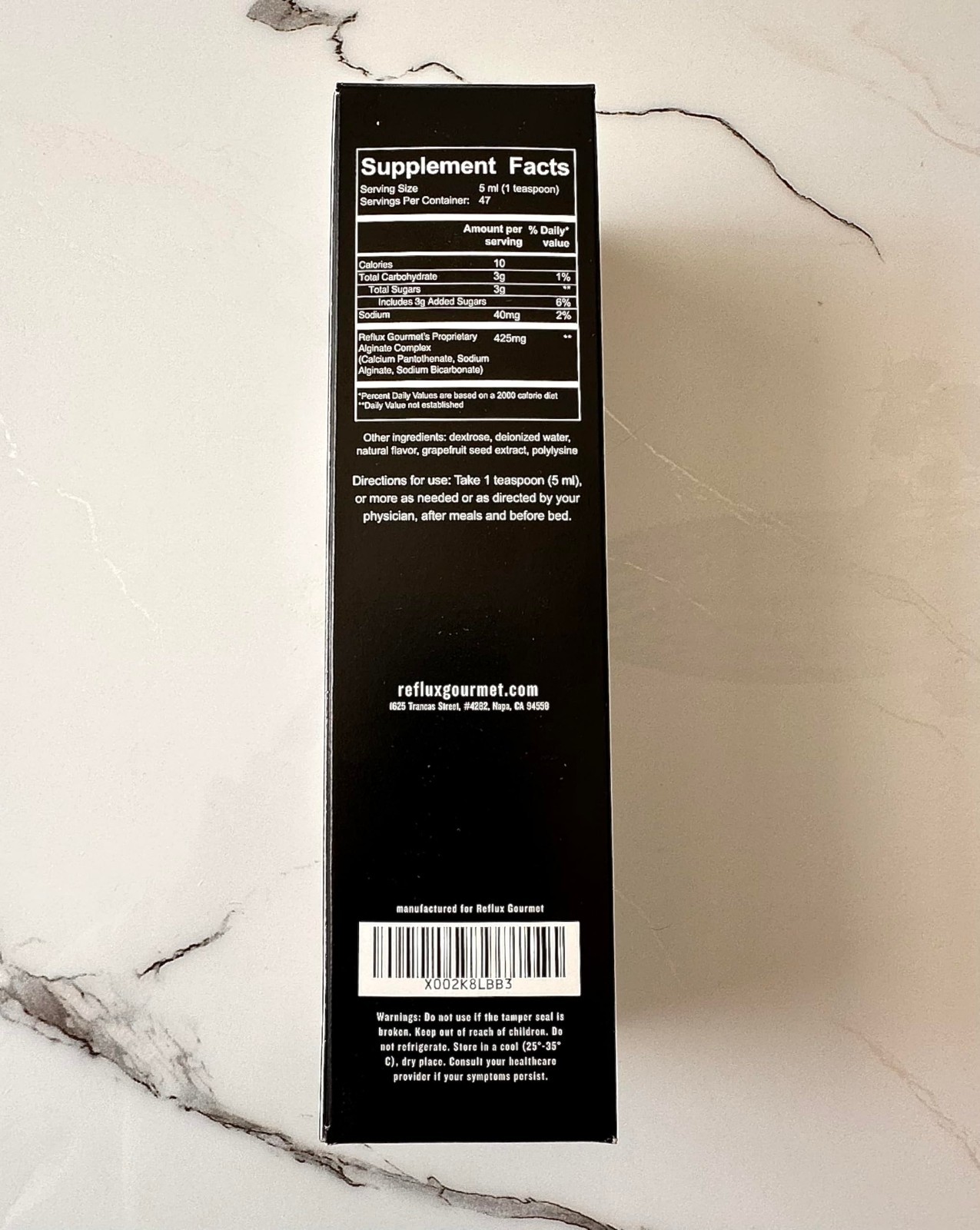 Vanilla Caramel Digestive Support – Alginate Complex, Natural Ingredients, 8 Fl