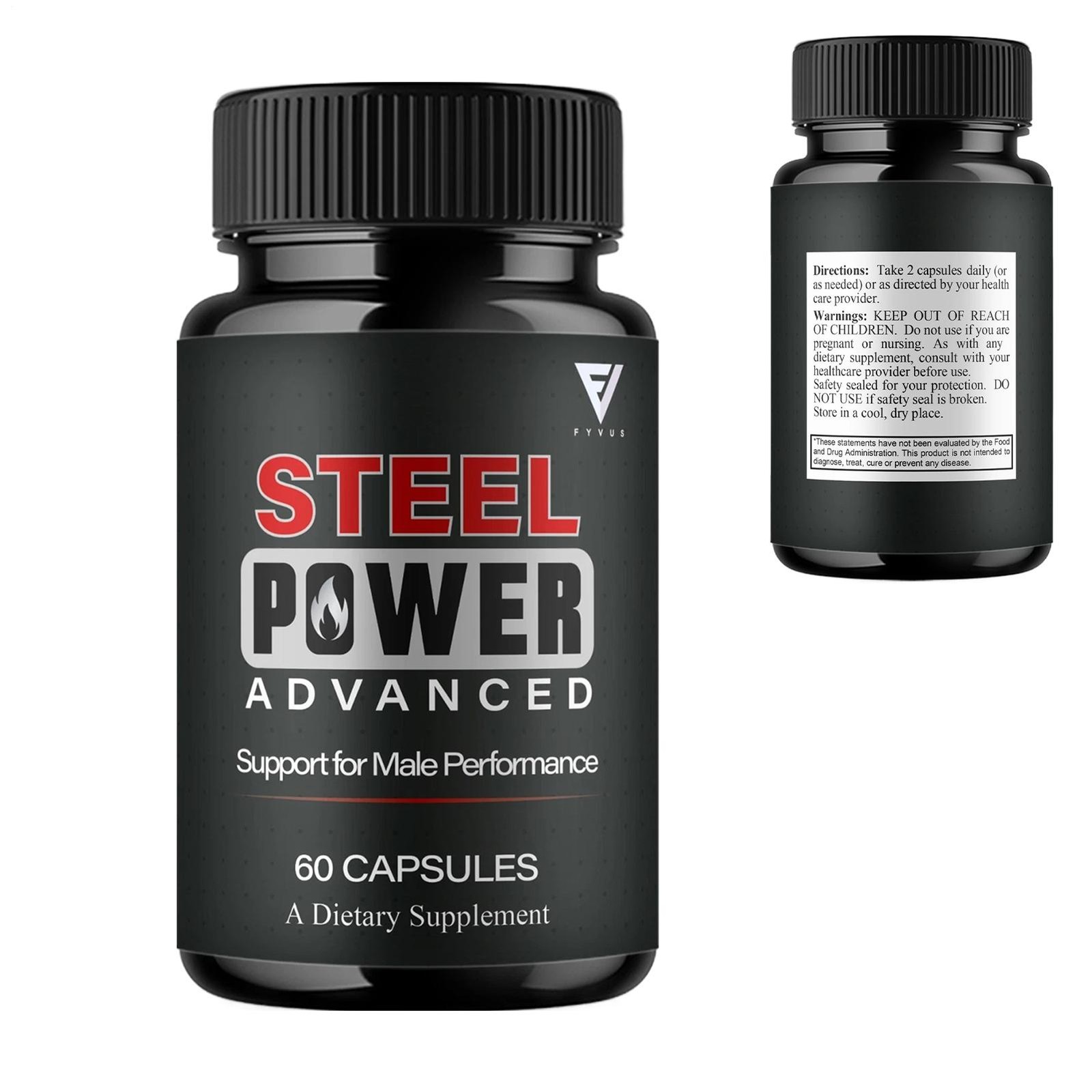 (2 Pack) Steel potency Advanced Performance Supplement, Steel Power (120 Caps…