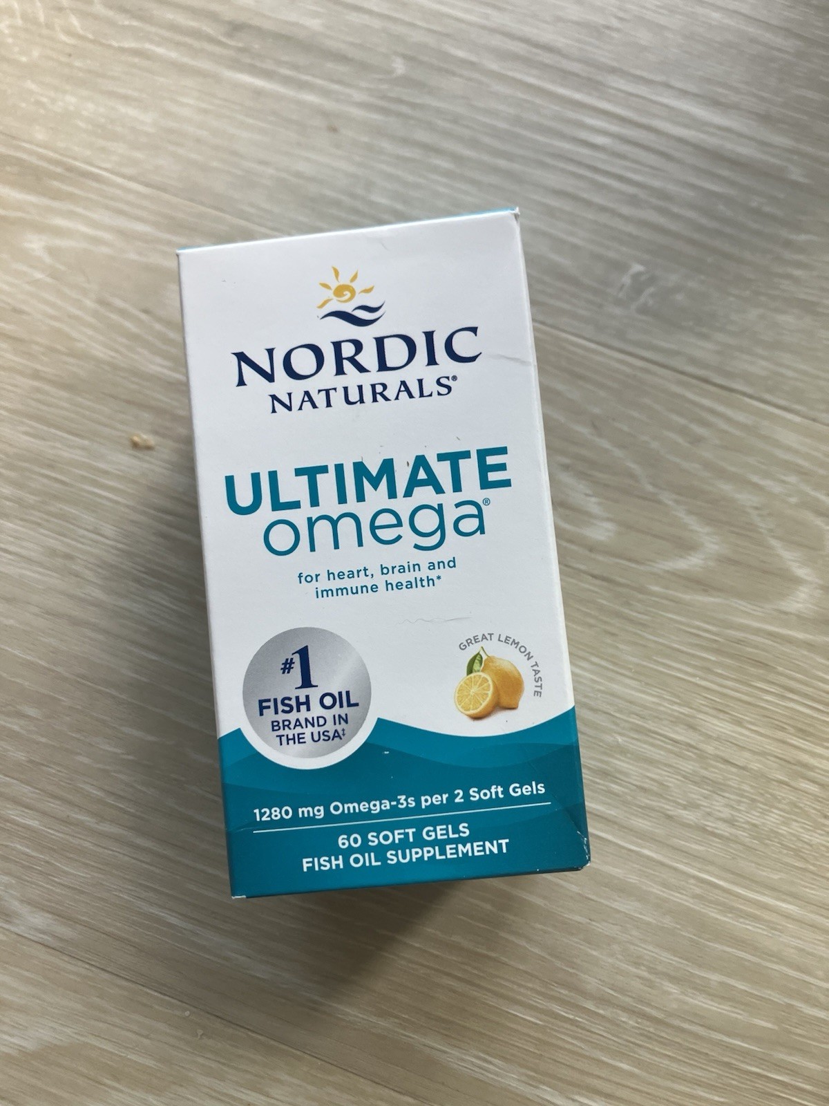 Nordic Naturals Ultimate Omega – Lemon Flavor – 60 Soft Gels