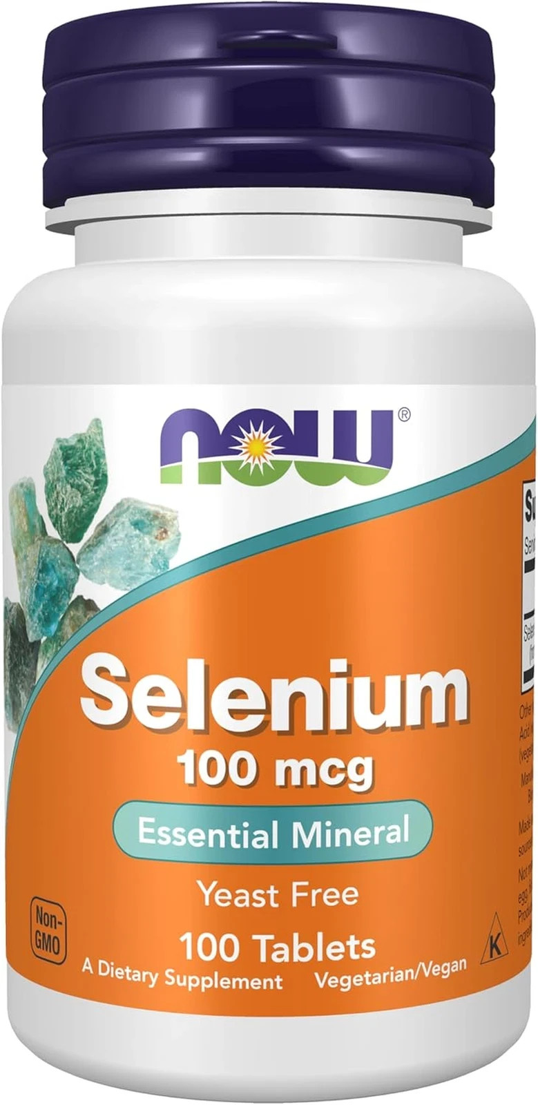 NOW Supplements, Selenium (L-Selenomethionine) 100 Mcg, Essential Mineral*, 100