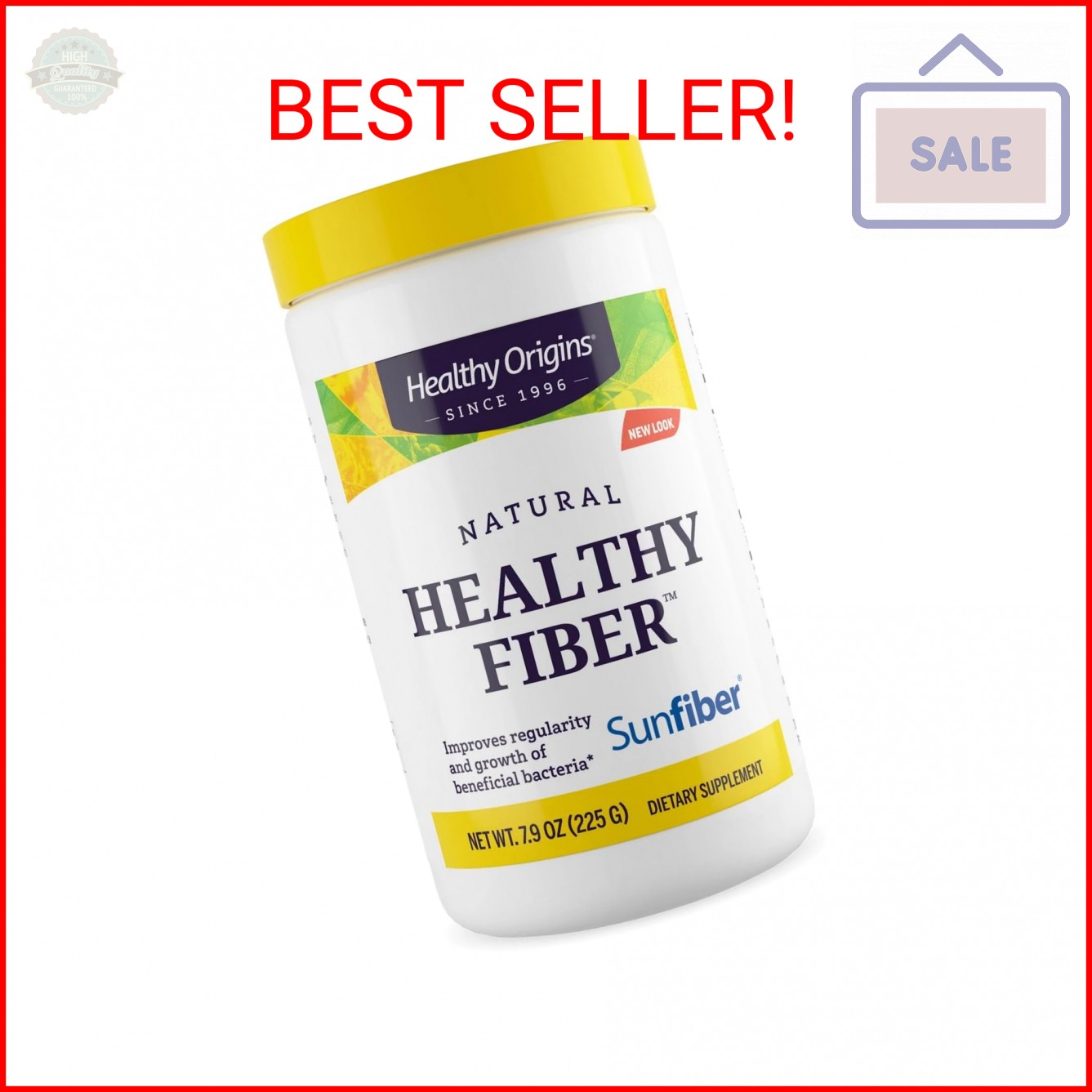 Healthy Origins Healthy Fiber (All Natural, Non-GMO, Gluten Free, Digestive Supp