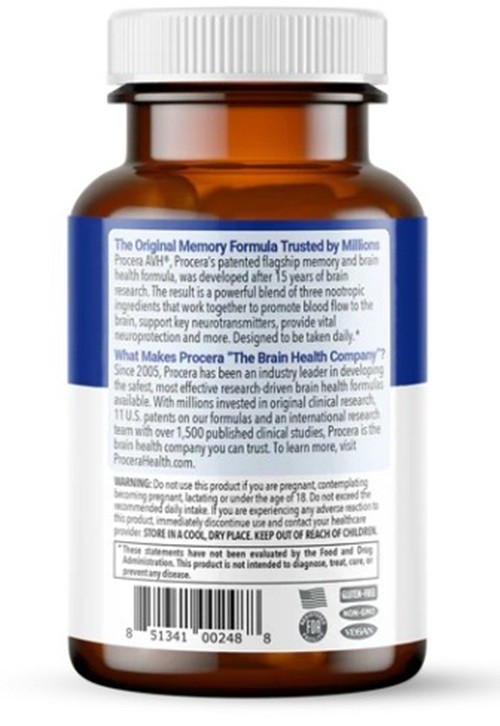 Procera AVH Brain Health Support 90 Capsules *New Label* Exp 04/2028