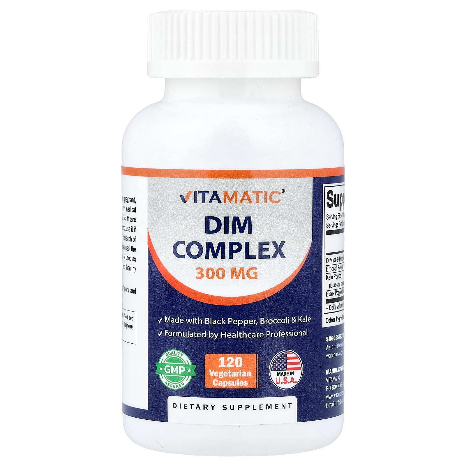 Dim Complex, 120 Vegetarian Capsules