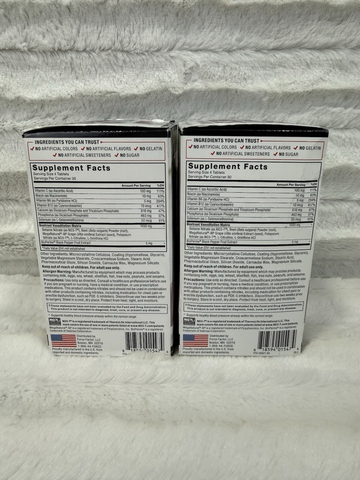 2X Force Factor Total Beets Blood Pressure Support 120 EACH (12/2028)