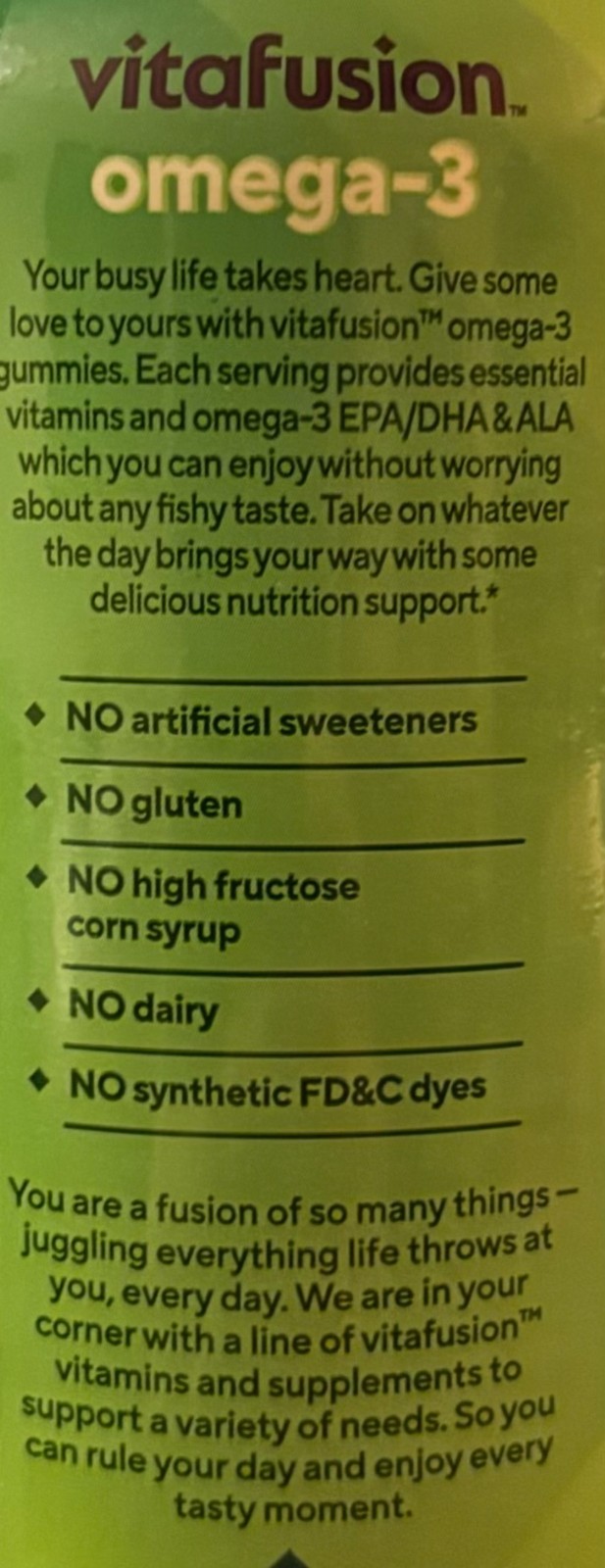 Vitafusion Omega-3 Raspberry Lemonade Flavors 120 Gummies