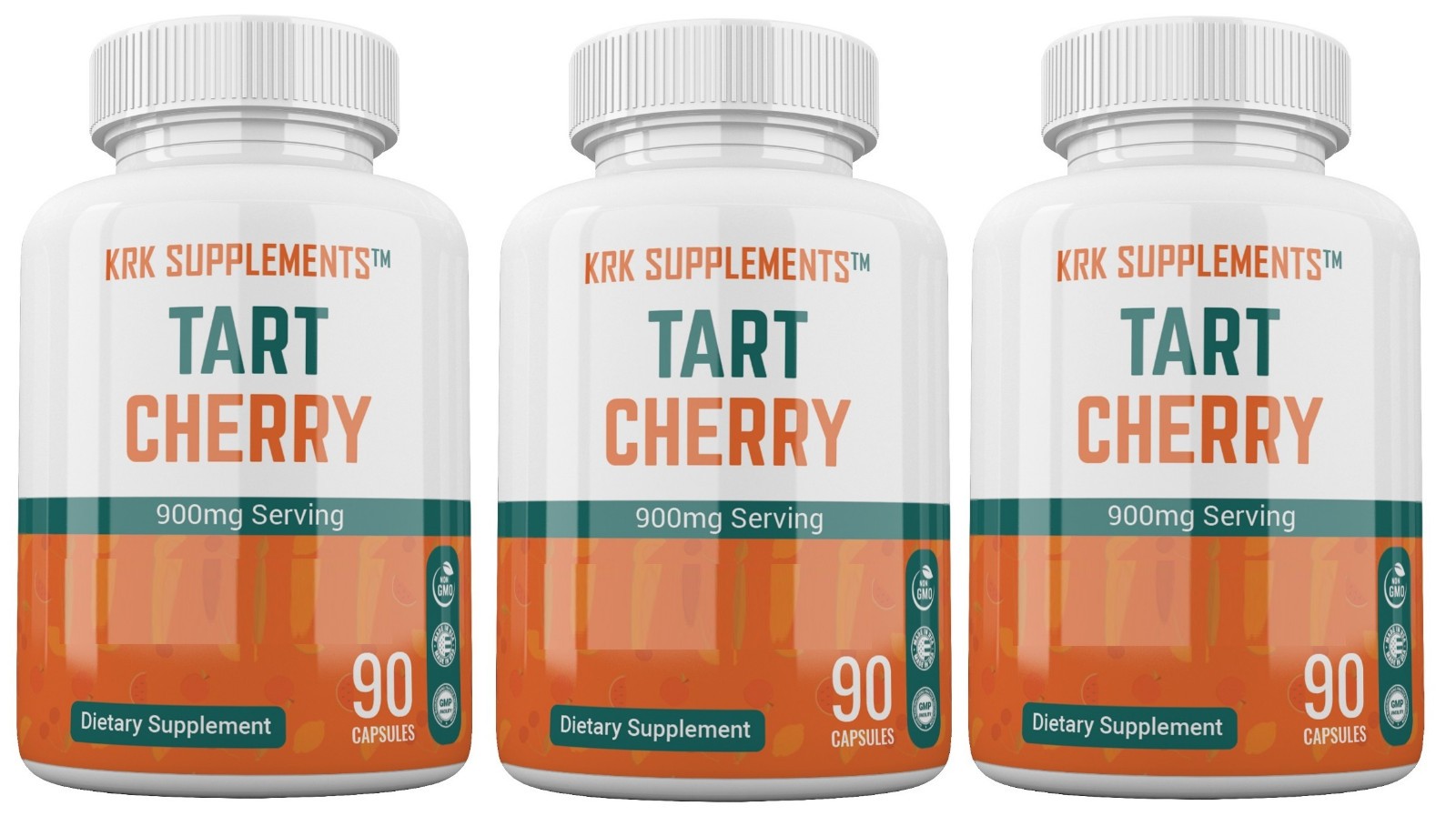 3 Tart Cherry Extract 900mg Gout Joint Pain Arthritis Supplements Anthocyanins