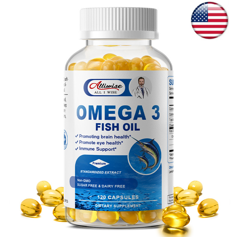Omega 3 Fish Oil Capsules Strength 3600Mg Epa & Dha, Highest Potency 120ct