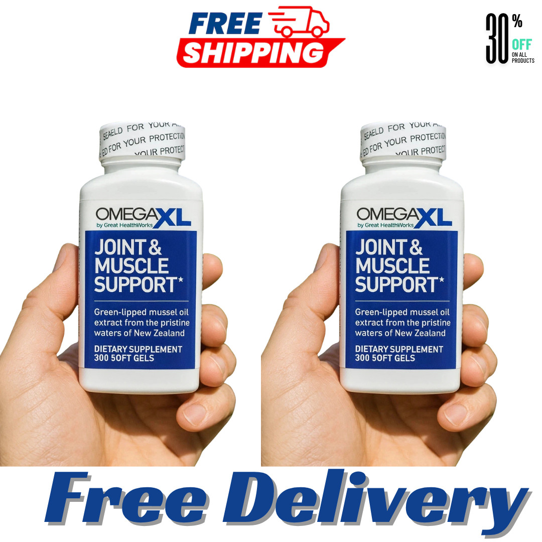 Omega-XL 300 Count Softgels Joint Pain Relief, Potent Small Softgel 2(Pack)