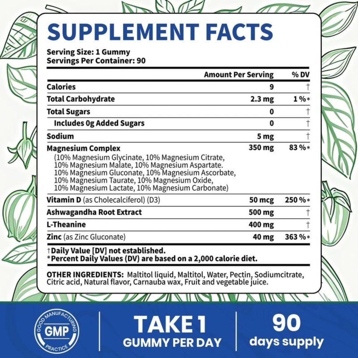 NEW 3PACK Magnesium Gummies 14-in-1 by VEV for Relaxation & Sleep