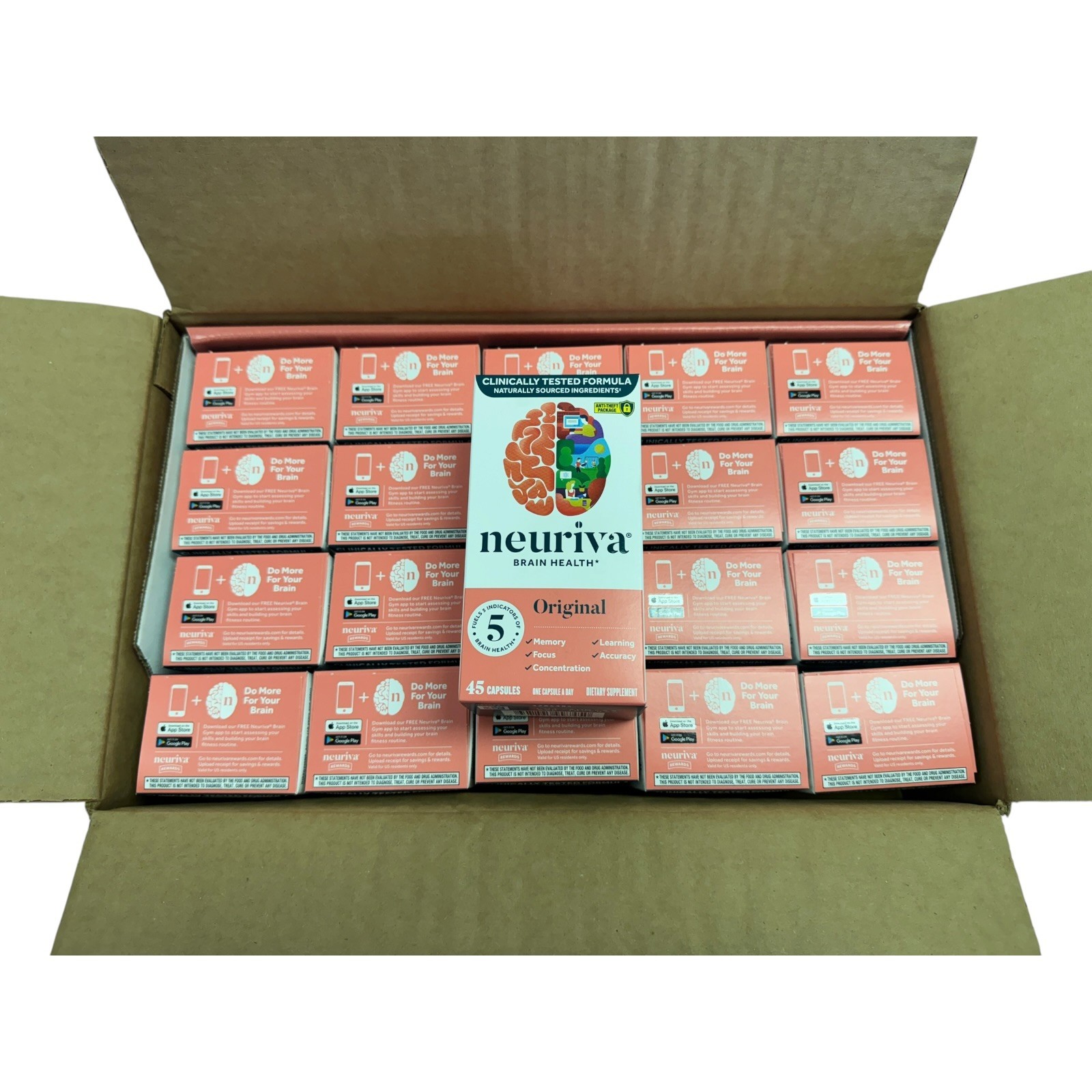 20 Neuriva Brain Health 45 Ct Wholesale Reseller Case Exp 10/2026 – Bulk Buy