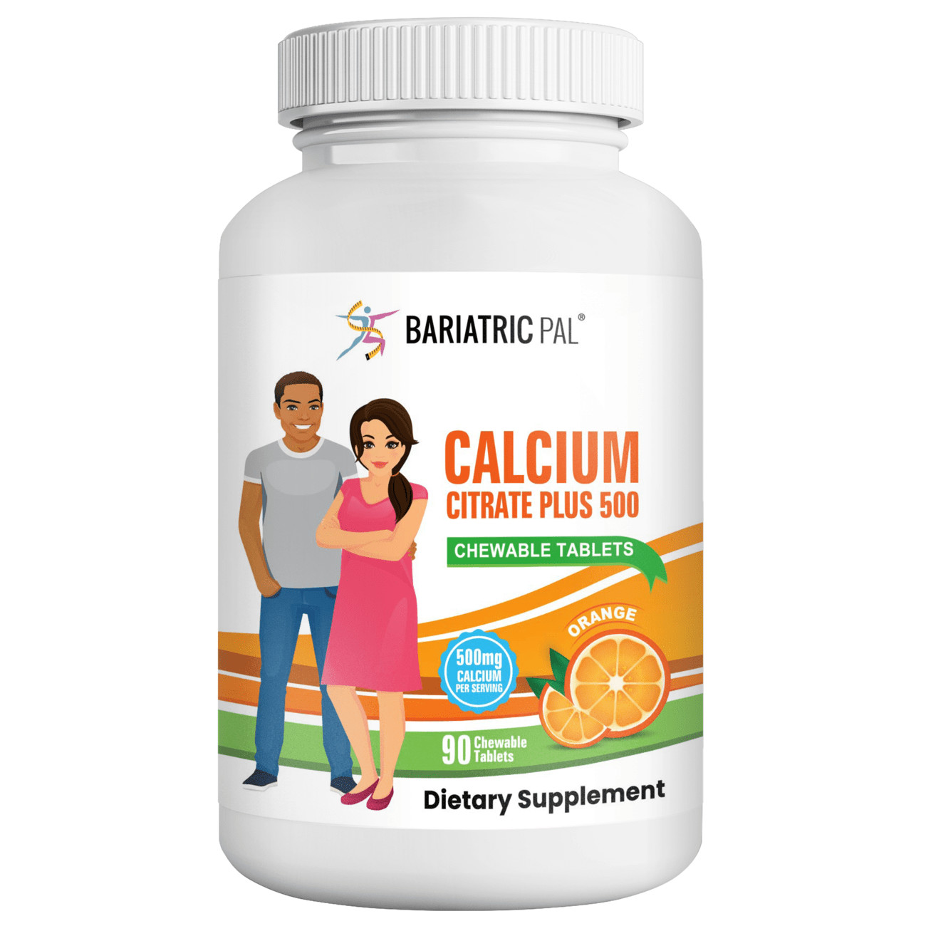 BariatricPal Calcium Citrate 500mg Chewable Tablets – Orange (Brand New!)