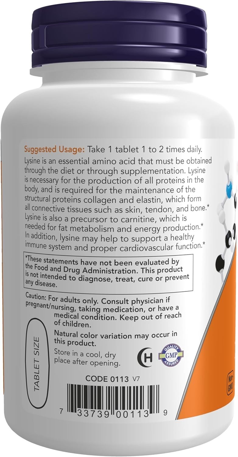 Supplements, (L-Lysine Hydrochloride) 1,000 Mg, Double Strength, Amino Acid, 100