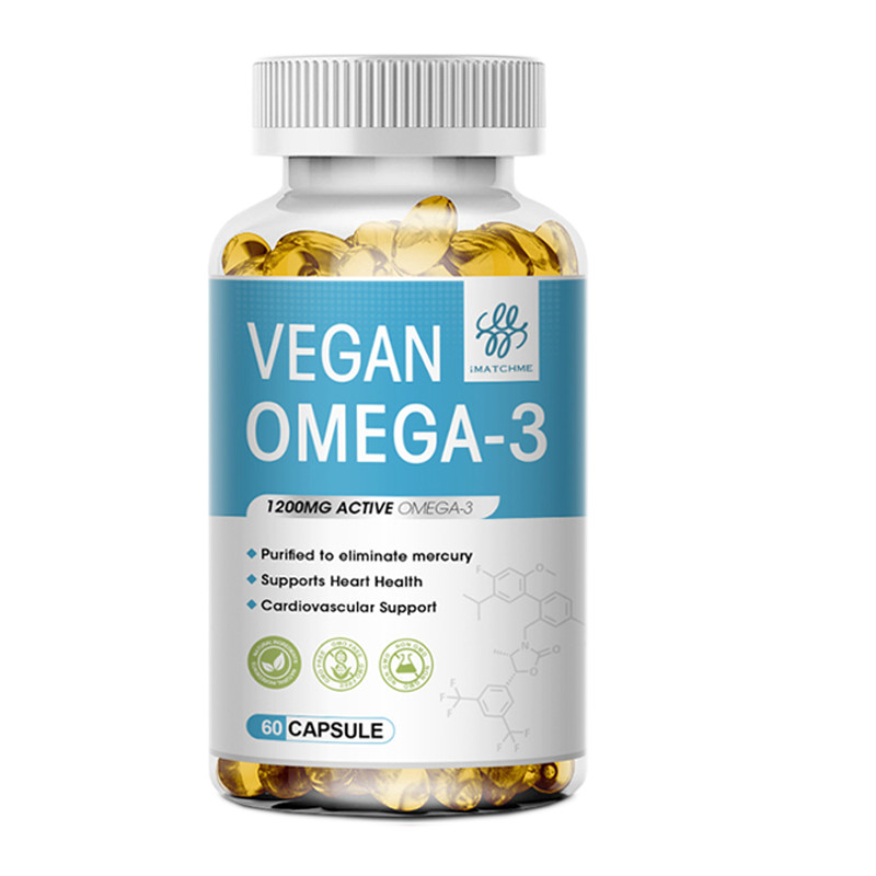 60/120PCS Omega 3 Oil Capsules 3x Strength 1200mg EPA & DHA, Highest Potency