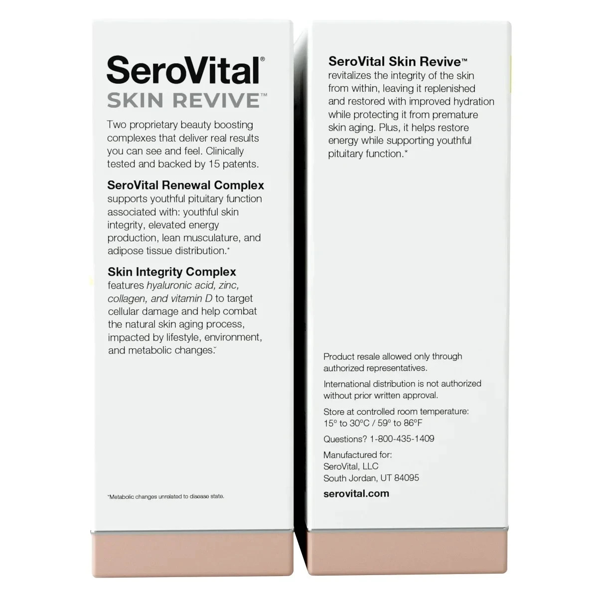 SeroVital Skin Revive 240-Capsules 40 Days Supply Anti-Aging Dietary Supplements