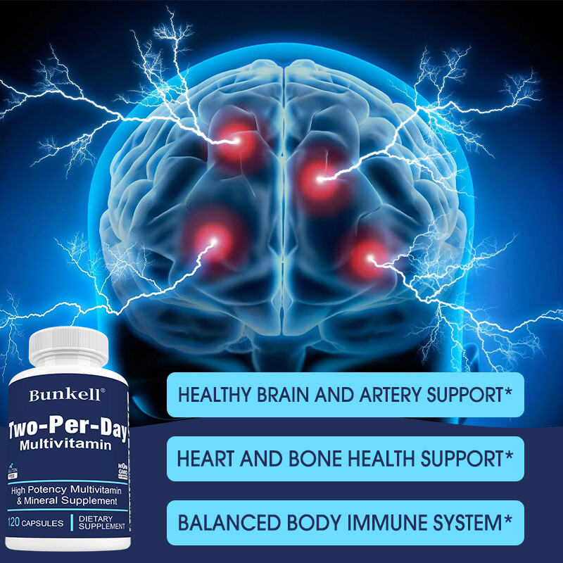 Two-Per-Day (Multivitamin & Minerals) High Potency 30/60/120 Capsules