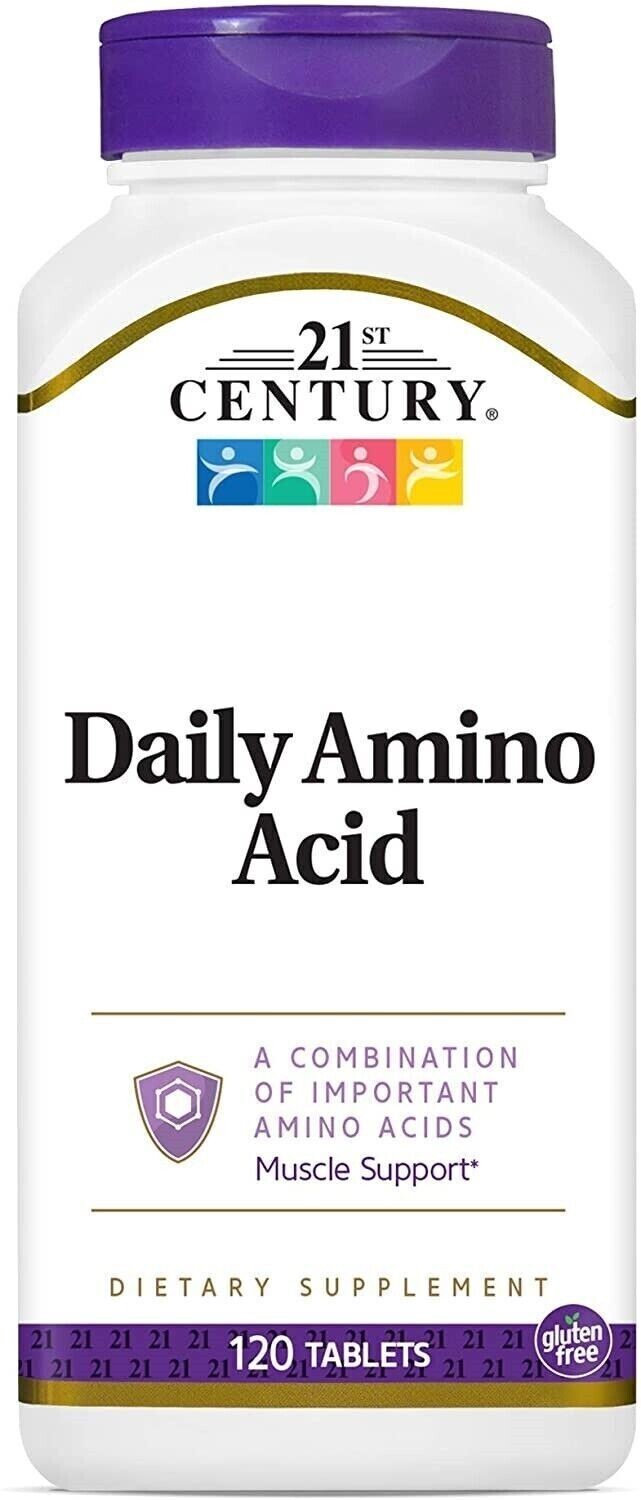 Daily Amino Acid Body Build Repair Muscle Tissue Strength Increase, 120 Tablets