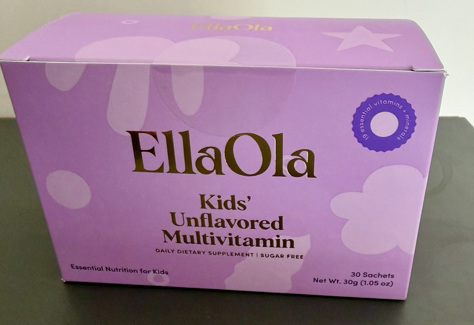 EllaOla Kids’ Unflavored Multivitamin 30 Sachets Exp 01/28/2028 New Sealed