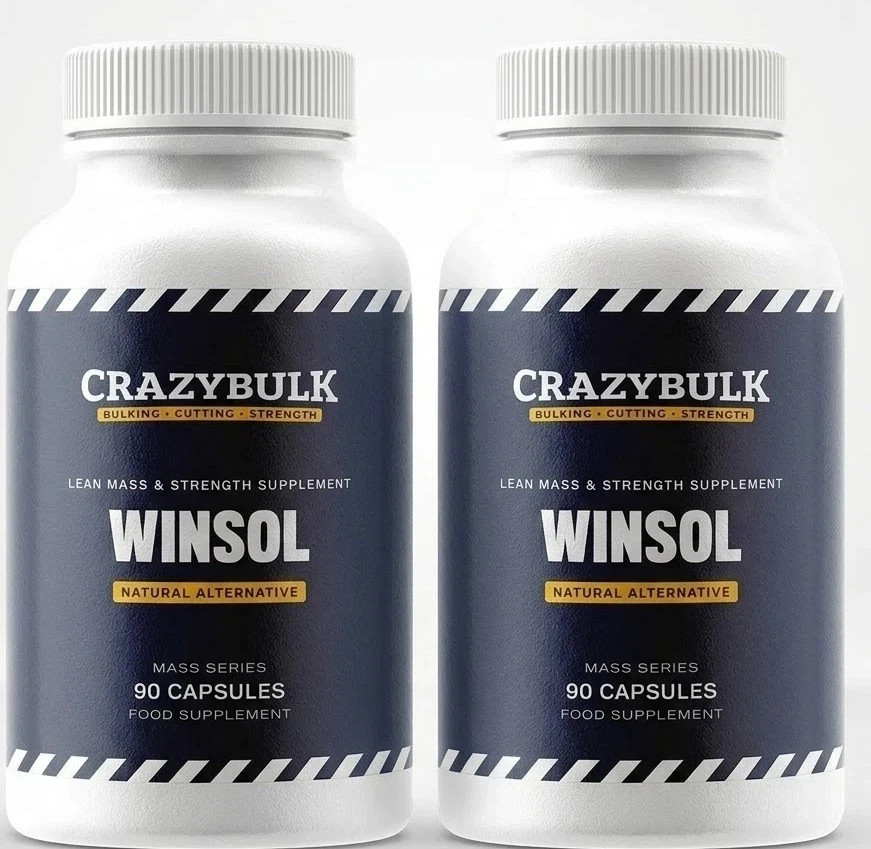 CrazyBulk WINSOL NaturalAlternative for Lean Mass and Strength Supplement Pack 2