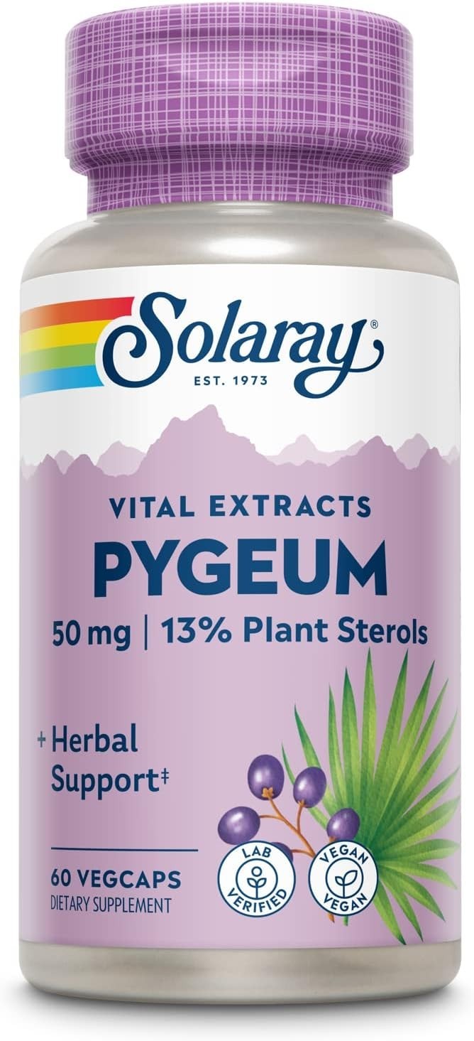 Pygeum Bark Extract 50mg – Prostate Support with 6.5mg Plant Sterols