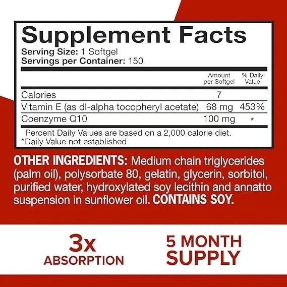 Qunol Ultra CoQ10 – 100 mg – 150 Softgels / NEW & SEALED / EXP 1/27