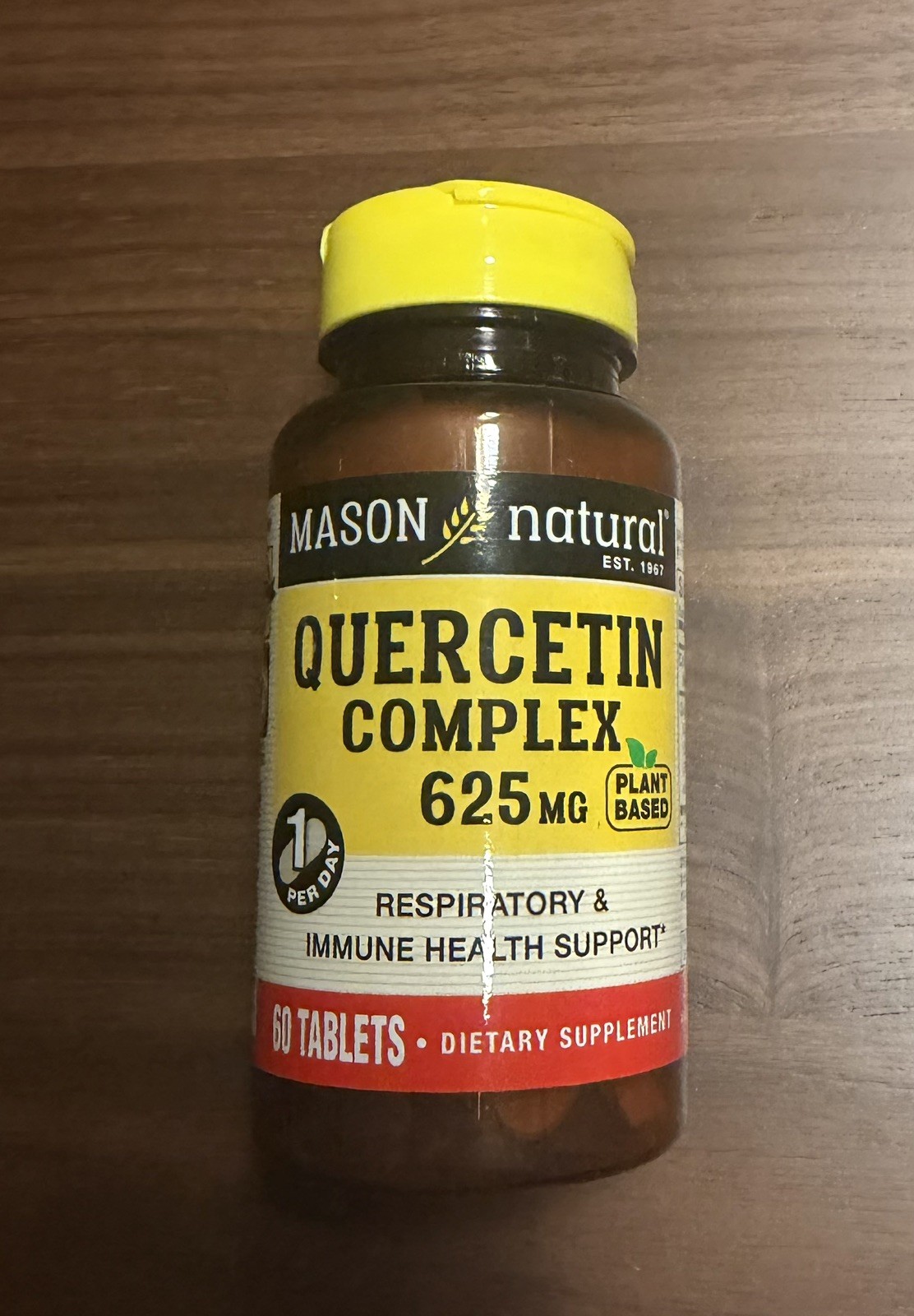 Mason Natural Quercetin Complex 625 mg-Respiratory &Immunity Boost 60 ct