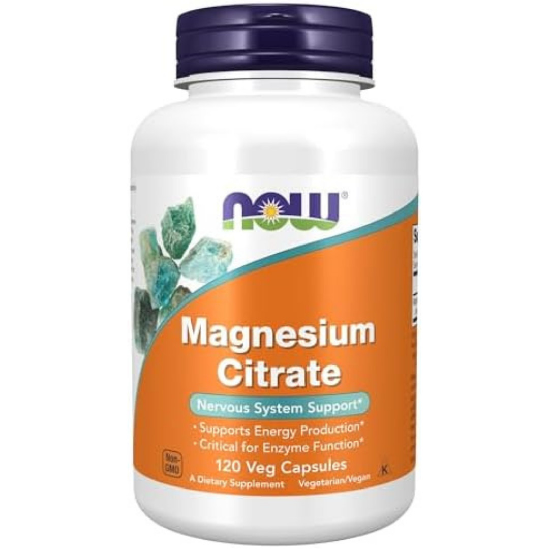 NOW Foods Magnesium Citrate 400 mg 120 Veg Caps