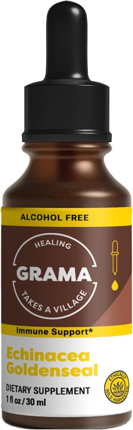 Wild Harvested Echinacea Goldenseal Immune Support Tincture Drops with Echinacea