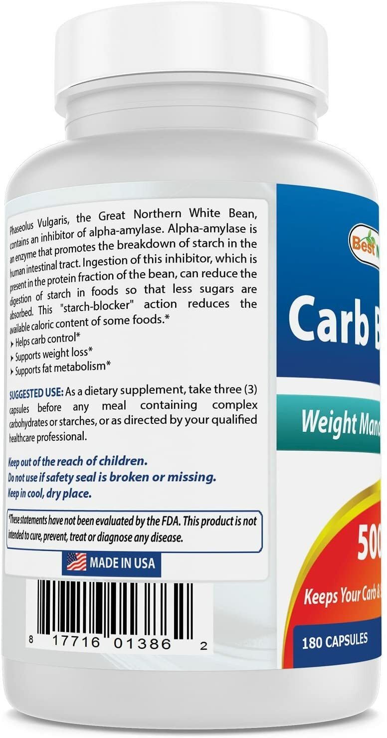 Best Naturals Carb Blocker 180 Capsules