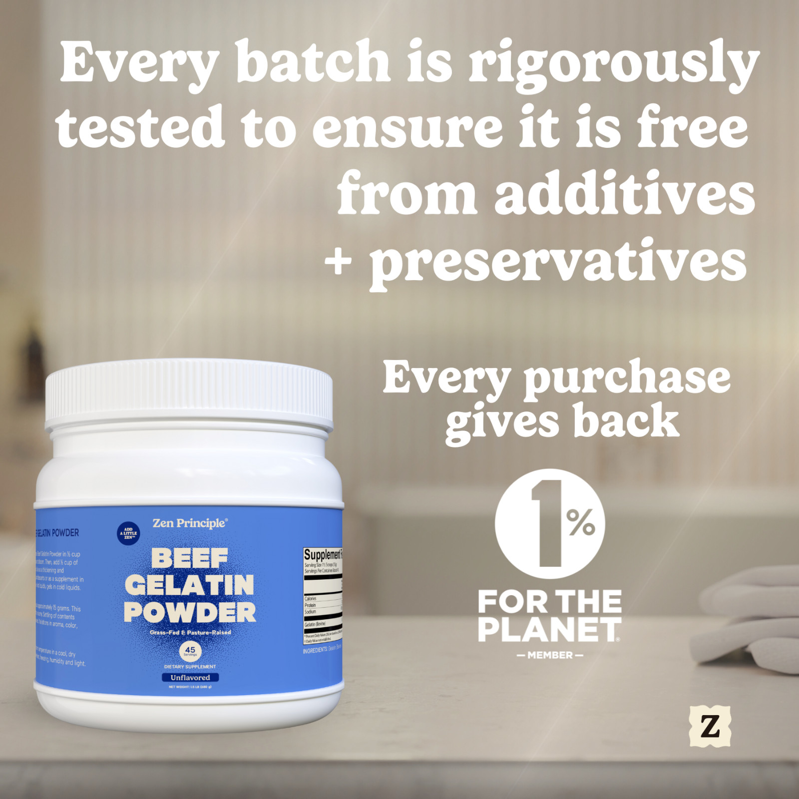 Grass-Fed Gelatin Powder, 1.5 lb. Cooking and Baking. Gummies Desserts.