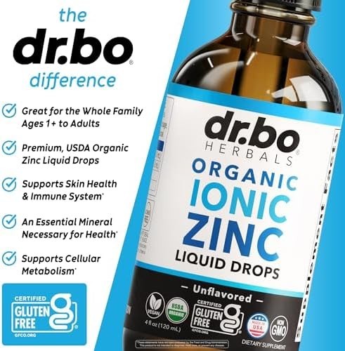 Zinc Supplements Liquid Drops Organic – Pure Organic Ionic Liquid Zinc Suppleme