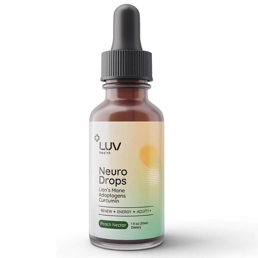 LUV Neuro Drops w/ pure Lion’s Mane & Mushroom Support Nerve & Immune System