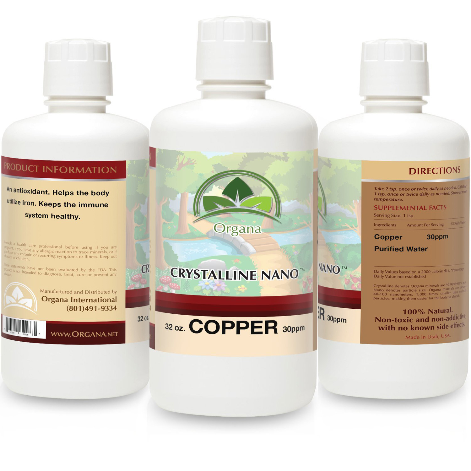 The BEST Nano Colloidal Copper Liquid Supplement – 32 Flow Oz One Quart