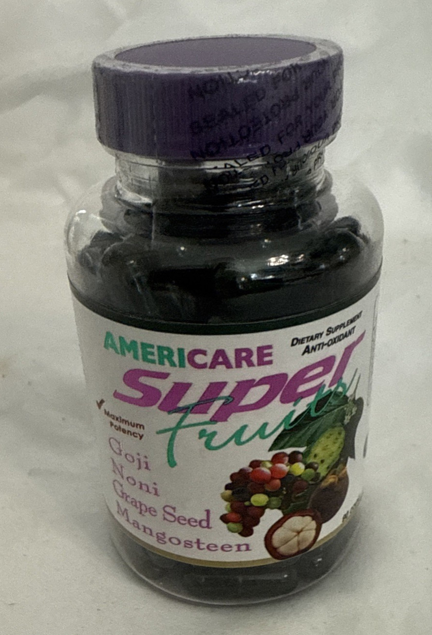 Americare Super Fruits Capsules 90 Day Supply Best by Date2/26 Supplement NEW