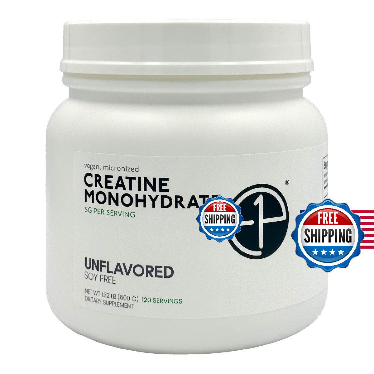 E1P Creapure Creatine Monohydrate 600Grams 120 Servings Unflavored Non-Gmo