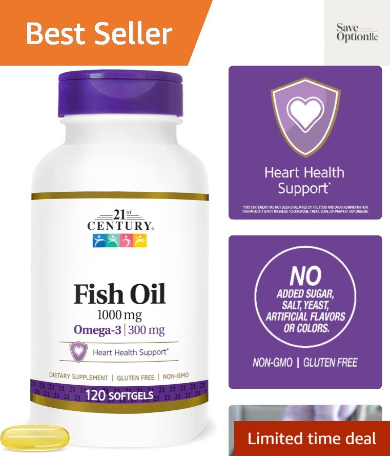 Fish Oil 1000 mg Softgels, 120 Count