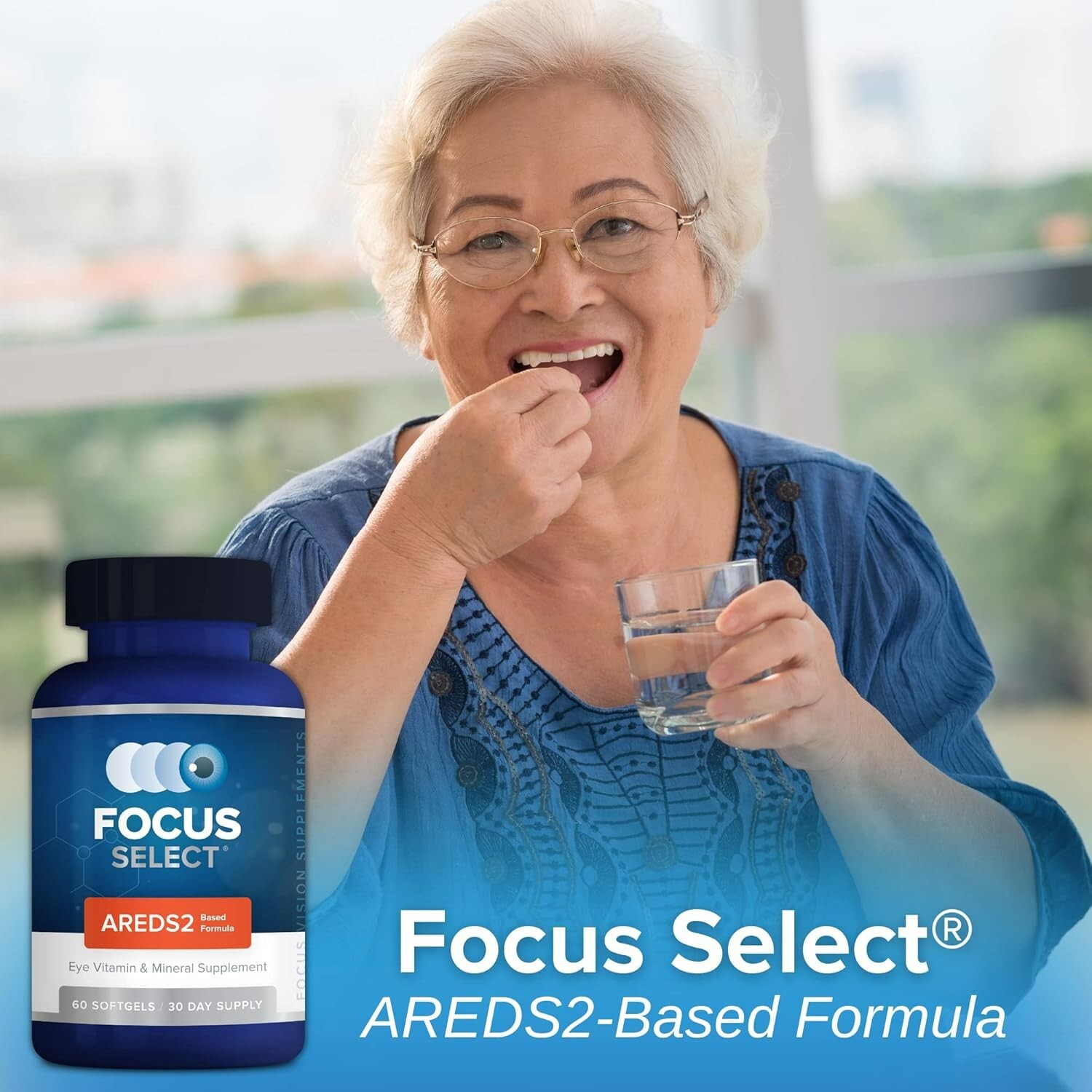 Focus Select AREDS2 Based Eye Vitamin-Mineral Supplement – 180 Capsules
