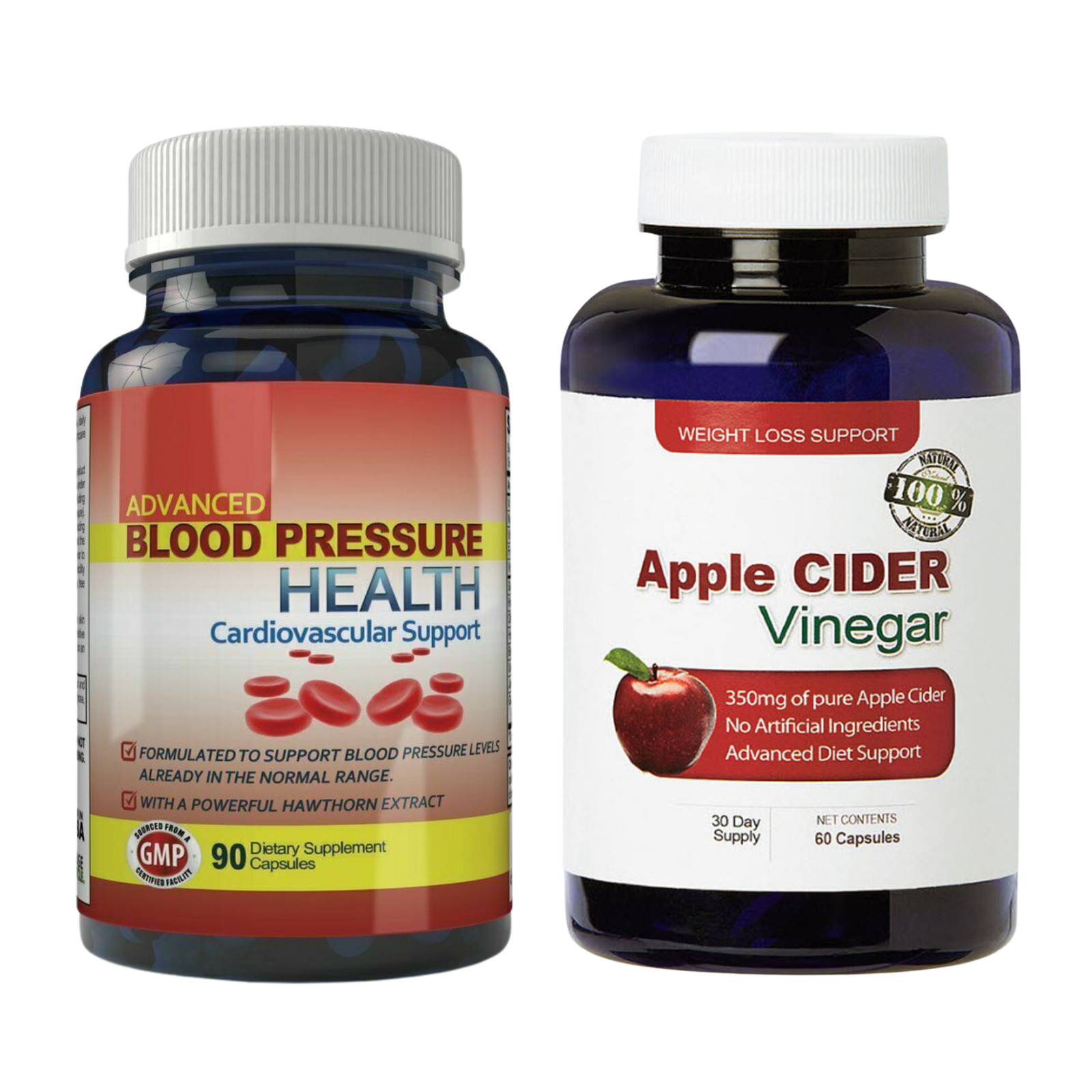 Cardiovascular Support Supplement Apple Cider Vinegar Weight Management 60 Caps