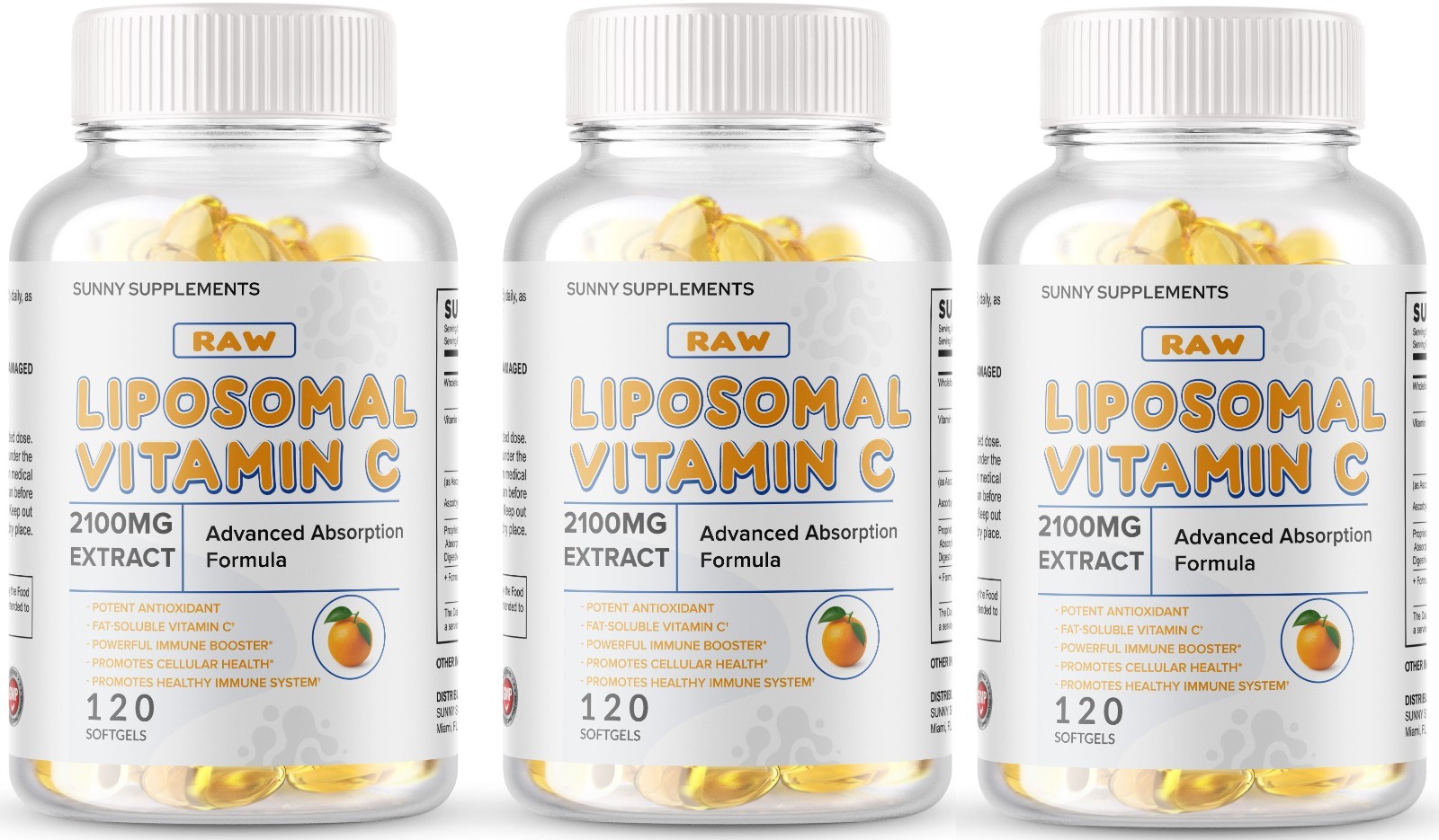 Liposomal Vitamin C 2100mg 360 Softgels High Absorption Ascorbic Supplements US