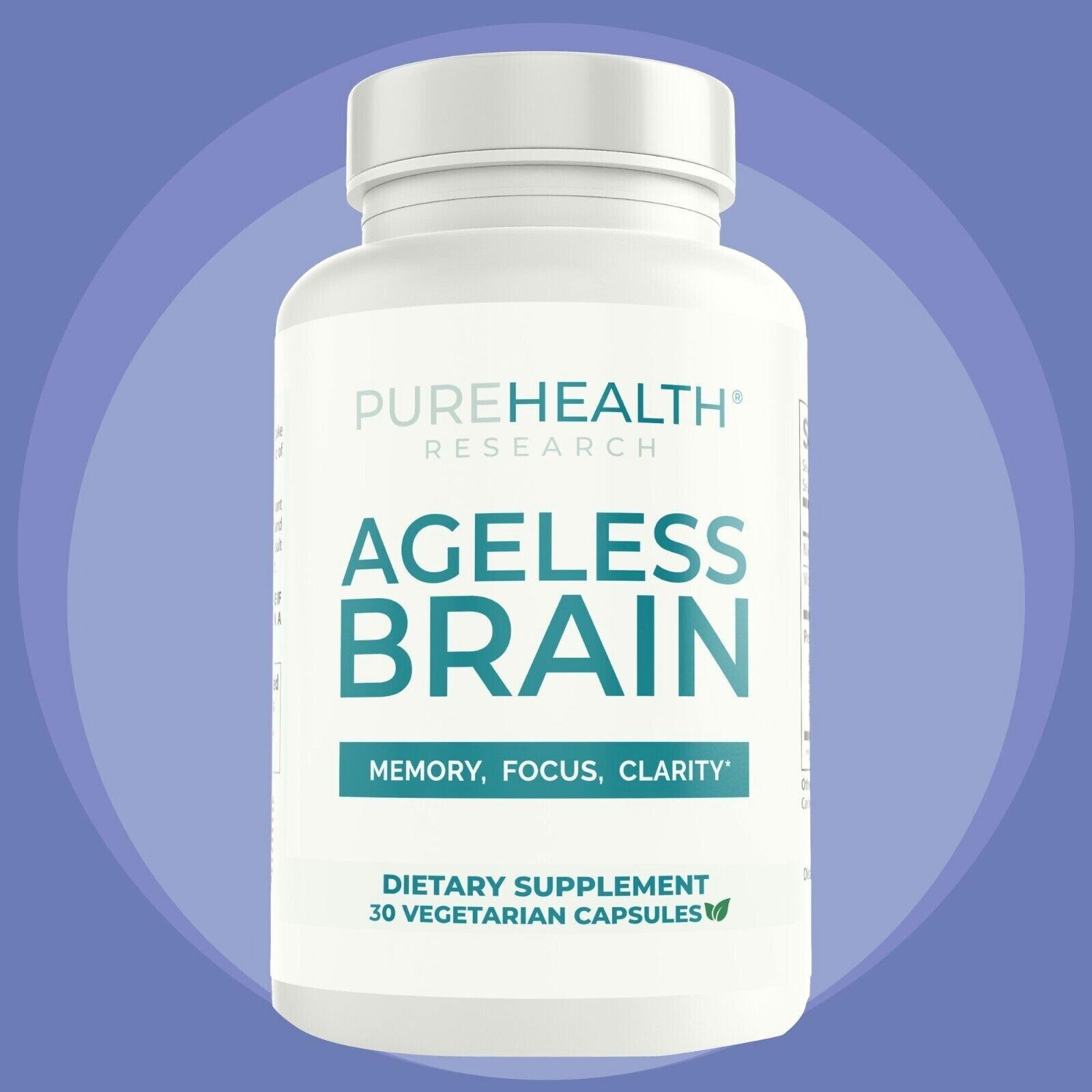 PureHealth Ageless Brain, Boost Brain Health, Memory, Focus, Clarity, 30ct