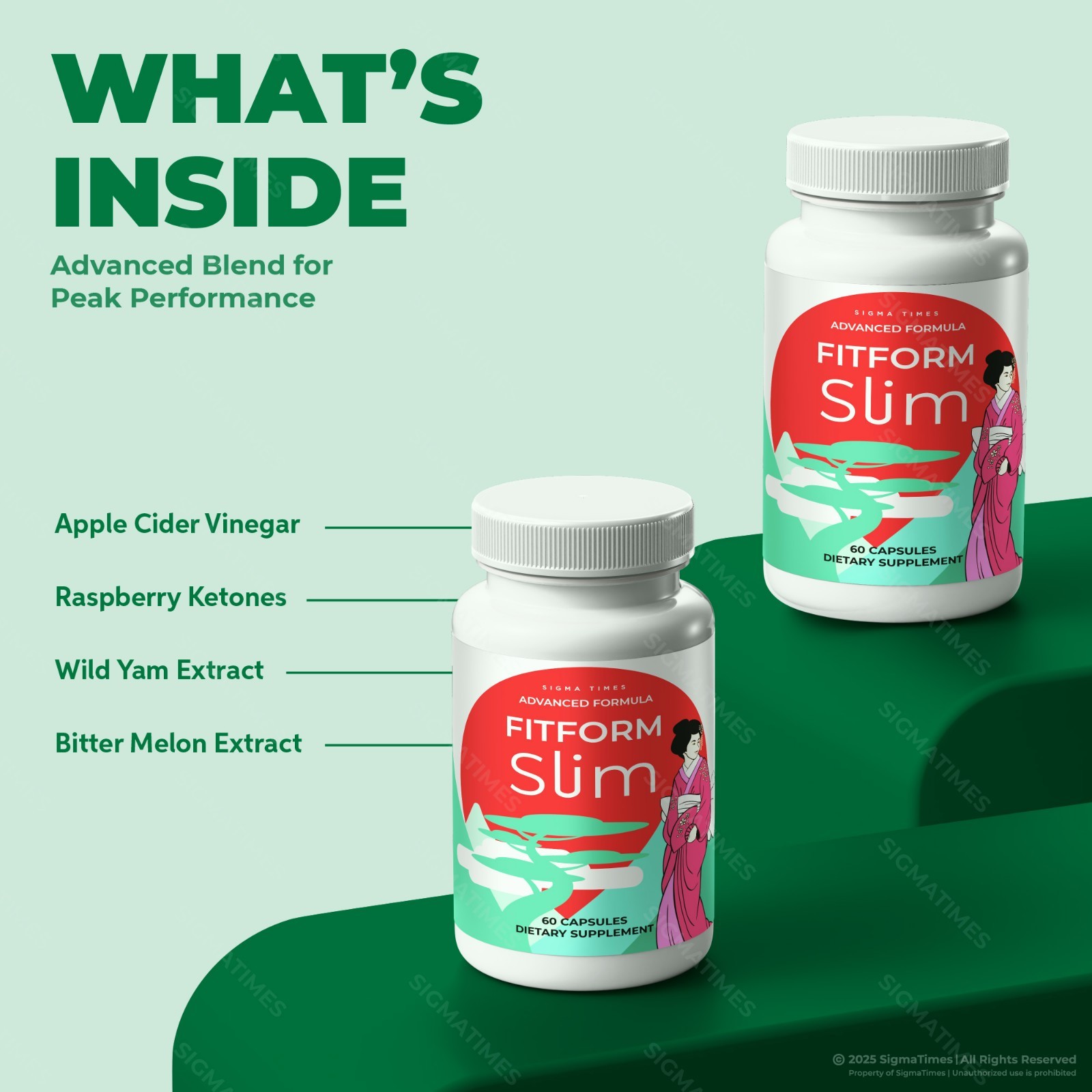 Fitform Slim Capsules – Weight Loss Support, Metabolism & Energy Pills – 5 Pack