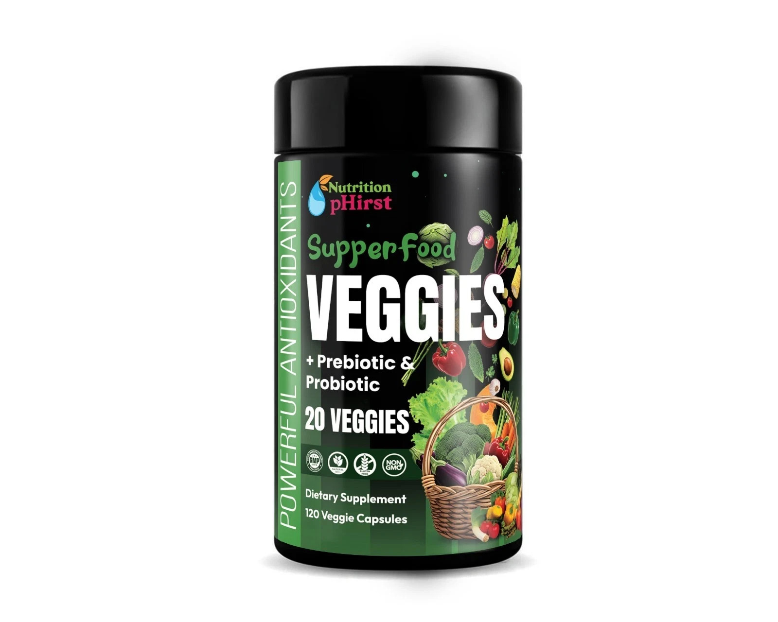 New Daily Fruits and Veggies Whole Food Supplement with Superfood 240 Capsules